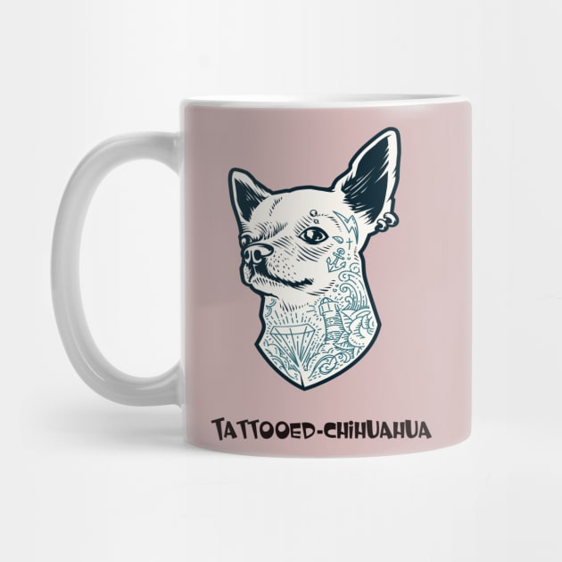 Tattooed chihuahua by This is store
